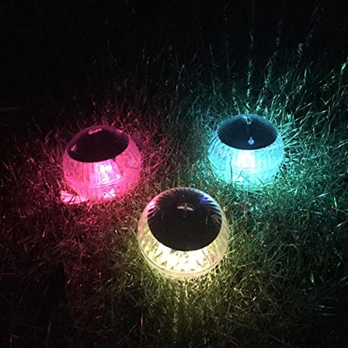 Dandelionsky Solar Floating Pool Light IP44 Waterproof Floating Solar Pond Lights Decorative Glow Globe Night Lights LED Glow Ball Lamp for Pools Pond Fountain Garden Party Tub Home Decor (7 Color)