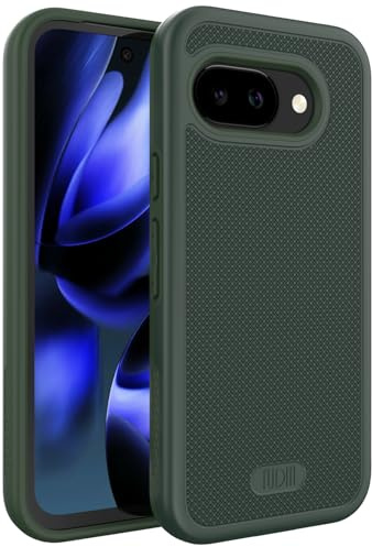 TUDIA MergeGrip [Military Grade] Designed for Google Pixel 9a Case 2025, [DROP TESTED] Dual Layer Shockproof Non-Slip Heavy Duty Protective Phone Cases (Pine Green)