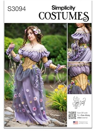SIMPLICITY Sewing Pattern SS3094U5 Misses' Costume by Raine Emery U5 (16-18-20-22-24)