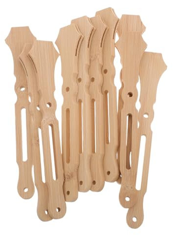 Zerodeko 10pcs Bamboo Fan Handles Wedding Hand Fan Diy Craft Supplies for Bridal Favors