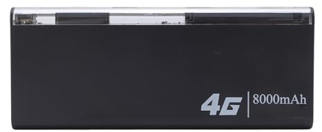 4G Tragbarer Router, 2 in 1 WiFi -Hotspot für Travel 4G Mobile Hotspot mit SIM -Kartensteckplatz 8000mah Wireless Mobile Hotspot Power Bank Unterstützt 8 Bis 10 Benutzer (FDD 1 3
