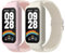 RenSheng 2 pezzi Cinturino Compatibile con Xiaomi Smart Band 9 Active Cinturino Sportivo, Cinturino In Tessuto Morbido ed Elastico per Xiaomi Smart Band 9 Active Cinturino, rosa/bianco, xiaomi smart