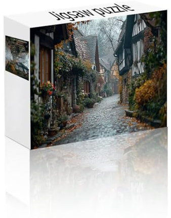 Puzzle Erwachsene 1500 Teile Straße, Haus Puzzle Lernspiel Herausforderung Schwierigkeit, Vielfältig und Bunt Puzzlespiele, Freizeitaktivität Lustige Geschenke Wohndeko für Erwachsene ab 14 Jahren U-6