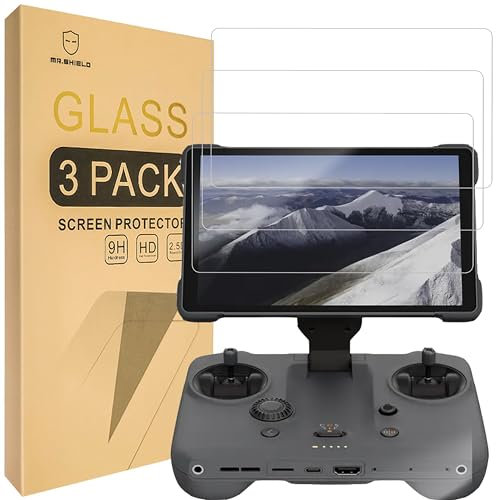 Mr.Shield Screen Protector compatible with DJI RC Pro 2 [Tempered Glass] [3-PACK] [Japan Glass with 9H Hardness]