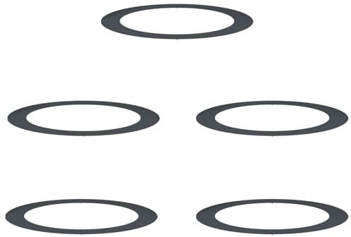 vidaXL Maceta Grande en Antracita con platillos Integrados de 120 cm, Hecha de plástico Impermeable. Ideal para Exterior, Jardines y Patios. Diseño Moderno y Decorativo en Acero.