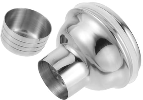 Healifty Stainless Steel Shaker Lid Airtight Cover for Cocktail Utensils Essential Bartending Accessory for Home and Professional Use Easy to Clean and Stylish Design