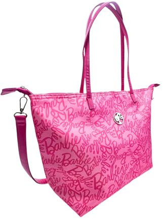 Barbie Borsa a Tracolla, Borsa Sportiva da Palestra da Viaggio, Accessori da Spiaggia, Regalo per Ragazze e Adolescenti (Rosa, 41 x 19 x 13 CM)