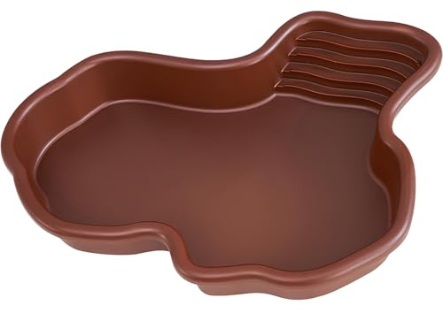 Gran Cuenco de Baño de Tortugas, Cuenco de Agua Grande para Tortugas(A) | Gran Cuenco de Agua de Reptil, Piscina para Reptiles Adecuado para Tortugas, Ranas Cornudas y Otros Anfibios y Reptiles