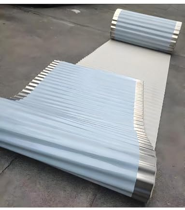 Wellblech aus Edelstahl, 0,25 mm dick, schalldicht/wasserdicht, Regenschutz for Fabriken/Fenster/Carports/Höfe/Dachrinnen(0.25mmx600x122cm)