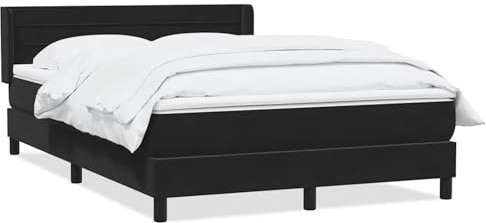 Homgoday Boxspringbett Mit Taschenfederkernmatratze & Samtstoff - Schwarz, 223x163cm - Für erholsamen Schlaf Model3318245