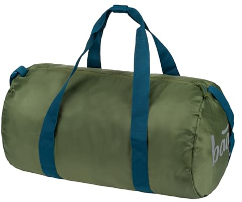 Baagl Sporttasche Reisetasche Hoop Schwimmtasche Jungen Kinder 22 l - Olive | Diese faltbare Tasche für Sport, Fußball, Ballett, Schule & Freizeit bietet für Teenager und Schüler ausreichend Platz.