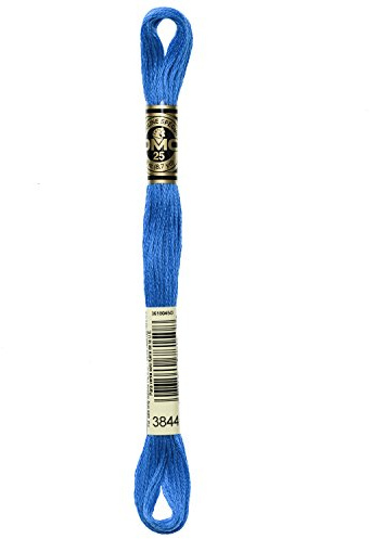 DMC - Mouliné Embroidery Thread 117MC, 100% Cotton – Adapts to All Techniques and Surfaces, Ideal Cross Stitch. 8 m skeins – 6 Strands, Available in 500 Colours