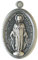 bomap Miraculous Medal. Unser Lieben Frau Medaille. Originale Wundertätige Medaille aus Silber mit Kristall. Made in Italy. 604/6.