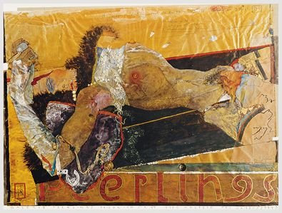 Horst Janssen Peerlings Gelb Poster Plakat Kunstdruck -56x67cm
