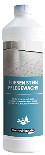 stein-reiniger Fliesen Stein Pflegewachs Konzentrat 1 Liter, für unglasierten Cotto, Naturstein, Keramik