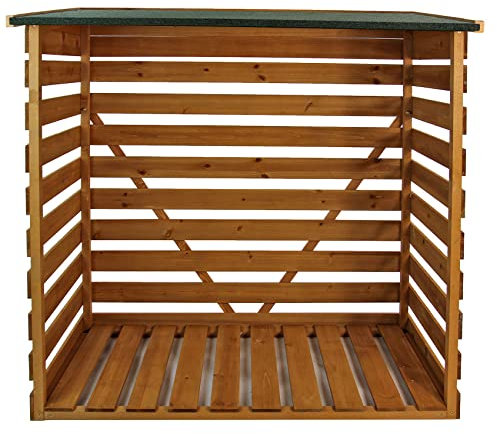 Wooden Log Store with Felt Roof (46.25 H x 25.5 D x 45 W)