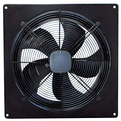 Powerstar Electricals Ltd Industrial Extractor Metal Axial Exhaust Ventilation Commercial Air Blower Fan 200mm / 8 (4 Pole) 1800m3/h