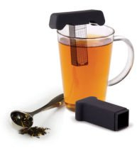 umbra Teesieb T Time schwarz Teefilter für Tassen und Kannen Tee-Ei Teebereiter