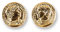 HEIDE HEINZENDORFF Wechselcreolen Coco poliert, Size: (BxHxT) 16x16x14 mm, Sterling Silber, Vergoldet