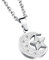 HIJONES Herren Edelstahl Islamische Charm Crescent Mond Und Stern Halskette Kette 20 Zoll