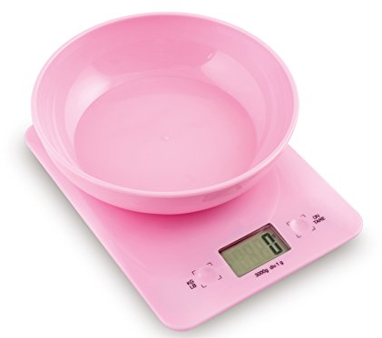 HABI Rohs 2873 Bilancia Cucina Digitale, 3 kg, Rosa