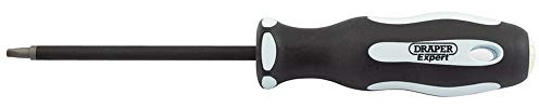 Draper 35157 Expert S2 Square Recess Security Screwdriver with Soft Grip, 100mm