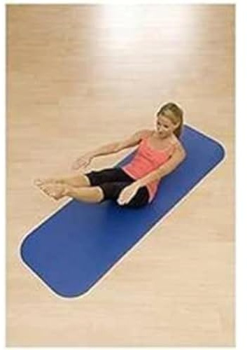 AIREX Coronella Exercise Mat, Ideal for Physical Therapy and Personal Training, Durable and Long-Lasting with a Flat Non-Slip Surface for Ultimate Protection, Blue, 185x60x1.5cm