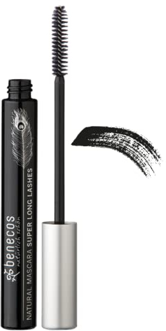 benecos - Naturkosmetik - Mascara - Super Long Lashes - glutenfrei - carbon black