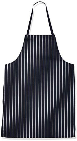 Genware NEV-NA11 Butchers Stripe Apron, PVC, Waterproof, 72 cm x100 cm