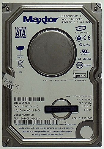 160GB HDD Maxtor DiamondMax 17 6G160E0 SATA ID12494