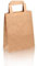 250 Papiertragetaschen Papiertaschen Tüten Papiertüten braun 18+8x22cm Tragetaschen