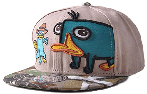 Belsen Kind Schnabeltier Karikatur Hip-Hop Cap Baseball Kappe Hut Truckers Hat, Khaki, Erwachsene