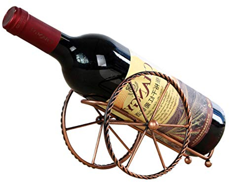 Xiton Porte-vin en métal Bouteille de vin de Table d'affichage Bouteille en métal Rack étagère de Rangement