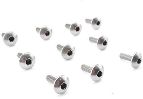M5x16mm Linsenkopfschraube Edelstahl M5 Gewinde Linsenkopf breit Innensechskant - 10 Stück