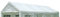DEGAMO Ersatzdach Dachplane für Profi Partyzelt 4x8 Meter, PVC Weiss 480g/m², incl. Spanngummis …