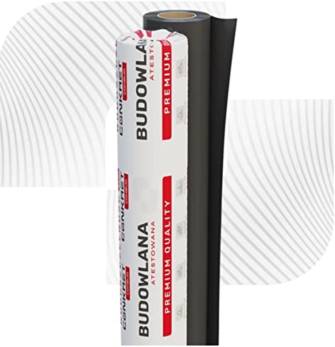 Schwarze Baufolie Abdeckfolie Estrichfolie Schutzfolie 2m x 50m (100qm) TYP200 0,2mm