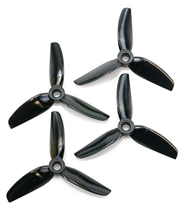 HQProp 3 Zoll Propeller DP 3x5x3 PC - 3 Blatt Props Grün, Hellblau | FPV Racer, Copter, Drohnen | CopterFarm (Schwarz)