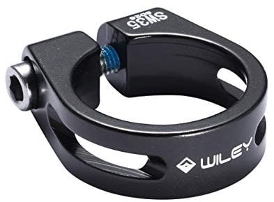 wilethree MTB Road bicycle Seat Post Clamp Aluminium Alloy 31.8mm 34.9mm Red/Black/Blue