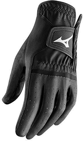 Mizuno 2020 All Weather G19 Comp - Guantes de golf para hombre (piel), color negro