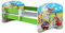 ACMA Kinderbett Jugendbett mit Einer Schublade und Matratze Grün mit Rausfallschutz Lattenrost II 140x70 160x80 180x80 (36 Feuerwehr, 160x80)