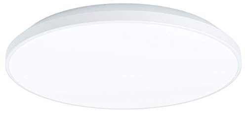 EGLO LED Deckenleuchte Crespillo, 1 flammige Aufbauleuchte aus Stahl und Kunststoff, Deckenlampe in Weiß, LED Aufbaulampe neutralweiß, Ø 31,5 cm