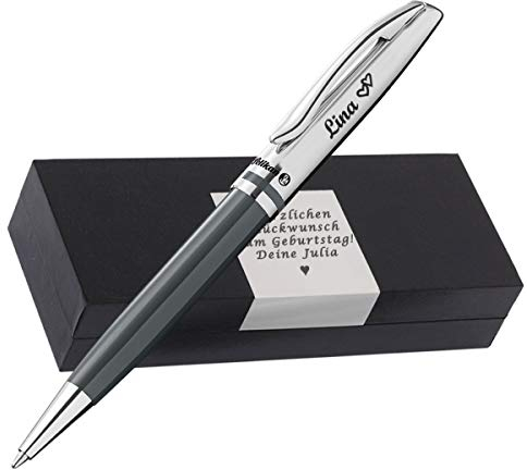 Pelikan Kugelschreiber mit Gravur als Geschenk & Symbol mit Geschenkverpackung Pelikan Kugelschreiber Jazz Classic Warmgrau PS18 - mit Jetzt anpassen direkt online gestalten !