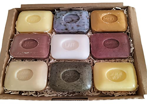 Savon de Marseille Savonnerie le Sérail - coffret de 9 savons 100g