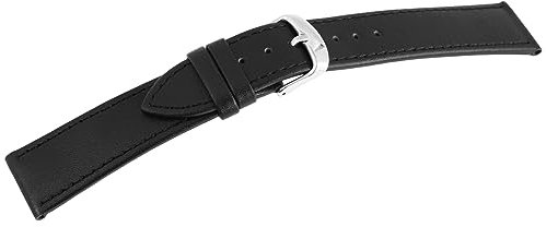 Excellanc-Uhrenarmband Ersatz Leder glatt Dornschließe Breite 10-26 mm 8000009