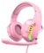 Cuffie da gioco RGB, audio surround stereo a 5.1 canali, cuffie con cavo LED da 3,5 mm, con microfono a cancellazione del rumore e controllo del volume in linea per PC, Xbox One, PS4, laptop(rosa)