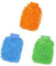 Lerkely 3Pcs Car Wash Mitts, Double Sided Microfiber Car Wash Mitts Super Absorbent Microfibre Gloves Microfibre Cloth for Car Cleaning Household Cleaning,14x 23x2.5cm