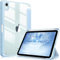FINTIE Hybrid Case for iPad Mini 7 (A17 Pro) 2024 / iPad Mini 6 (2021) 8.3 Inch - Clear Shockproof Cover with Pencil Holder, Auto Wake/Sleep, Blue