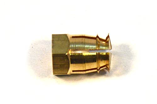 IHC 100 Stück M6 Messing Gewindemuffe Befestigung für Holz Möbel-Montage Spreizmuffen Eindrehmuffe mit Innengewinde und Kugel L:12 Ø 8 mm