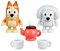 Bluey Lila and Bingo School Friends - Juego de 2 Juegos de Fiesta de té con Figuras de acción articuladas Oficiales coleccionables de 2.5 Pulgadas y Accesorios temáticos de té