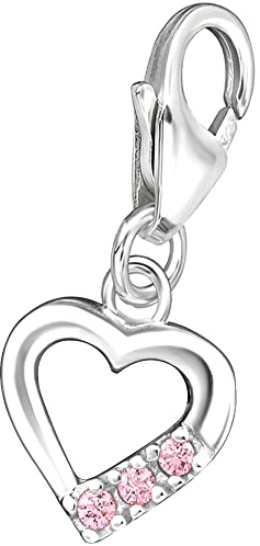 FANTASTIC NAILS COSMETIC COLLECTIONS Damen Charm 925 Sterling Silber Karabiner Anhänger für Armband Kette